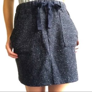 🍒Loft• gray black• mini skirt